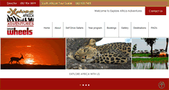 Desktop Screenshot of explore-africa.co.za