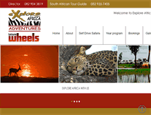 Tablet Screenshot of explore-africa.co.za